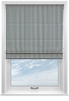 The British Stripe Co. Catherine, Polzeath No.1 - Twist&Fit Roman Blind